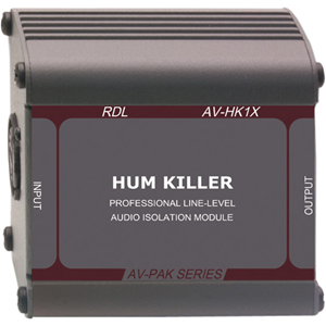 Rdl Av-Hk1x "hum Killer" Audio Isolation Transformer - XLR Input And Output