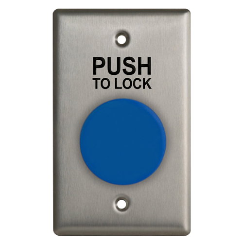 Camden Door Controls U S Cm 4b 8 Single Gang N O N C Contacts Blue Button Adi